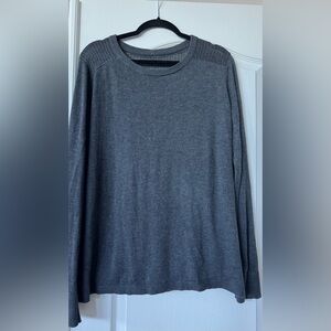 Lululemon Back to  Balance Heather Gray Long Sleeve Sweater